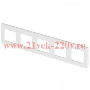 Рамка Legrand Inspiria 5 постов белая