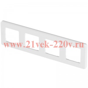 Рамка Legrand Inspiria 4 поста белая