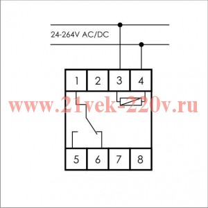 Реле времени астрономическое PCZ-525 24-264В AC/DC, 16А,функция ночного перерыва, 1NO/NC, NFC