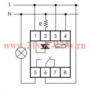 Реле времени астрономическое PCZ-525-1 24-264 AC/DC, 16А, функция ночного перерыва, 1NO/NC