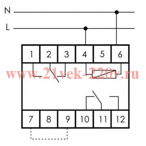 Реле времени многофункциональное PCU-507 0.1с - 24дн., 8А, 2NO/NC