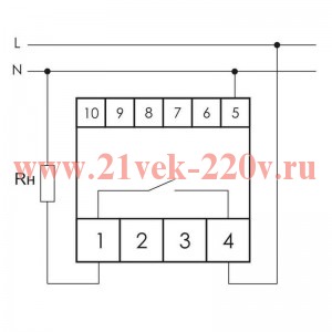 Реле контроля напряжения CP-722 75А, 1NO, индикация текущего напряжения