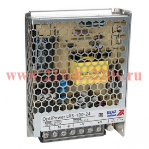 Блок питания панельный OptiPower LRS 120-24 5A КЭАЗ 328881