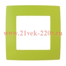 Рамка на 1 пост Эра 12, лайм 12-5001-26