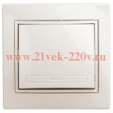 Выключатель 10А 250В IP20 Intro Plano, слоновая кость 1-101-02 (бежевый)