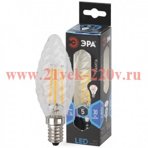 Лампа светодиодная F-LED BTW-5w-840-E14 ЭРА Б0027936