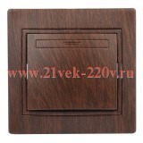 Выключатель 10А 250В IP20 Intro Plano, венге 1-101-10
