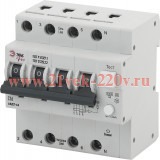 ЭРА NO-902-00 Pro Автоматический выключатель дифференциального тока АВДТ 63 3P+N C16 100мА тип A