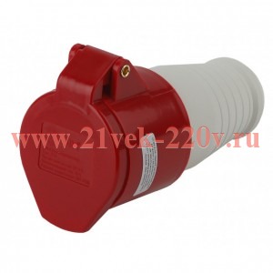 ЭРА R-16-3P-PE-IP44 Розетка переносная 214 3Р+РЕ 16А 380В IP44