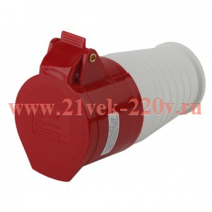 ЭРА R-32-3P-PE-IP44 Розетка переносная 224 3Р+РЕ 32А 380В IP44
