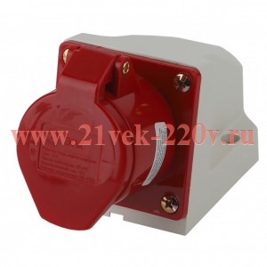 ЭРА R(OUT)-16-3P-PE-IP44 Розетка стационарная наружная 114 3Р+РЕ 16А 380В
