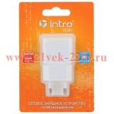 Intro СС200 USB зарядки_25Зарядка сетевая 2 USB, 2,1A (100/200/2400)