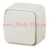 Выключатель накладной 10А-250В IP20 Polo Intro, слоновая кость 3-101-02 (5056183753610) (бежевый)