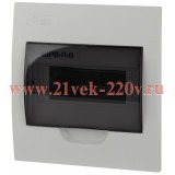 Бокс ЩРВ-П-8 мод. встраив. пластик IP41 SIMPLE NO-box_simple-plastic_8_flush ЭРА Б0041511