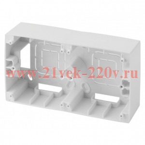 Коробка накладная монтаж 2 поста бел. Эра Б0043170