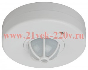 Датчик движения MD 017 бел. макс. нагрузка 1200Вт угол обзора 180-360град. дальность 12м бел. Эра Б0