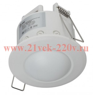 Датчик движения MD 203 микроволновый 1200Вт 360 гр. 8М IP20 (501200) бел. Эра Б0043802