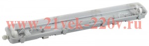 Светильник под две светодиод. лампы SPP-101-0-002-060 T8 G13 600мм (8/240) IP65 Эра Б0043657