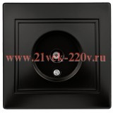 Розетка TV одиночная IP20 Intro Plano, антрацит 1-301-05