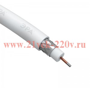 Кабель RG-6U CCS/(оплетка Al 64%PVC 75Ом 100м SIMPLE (м) Эра Б0044597