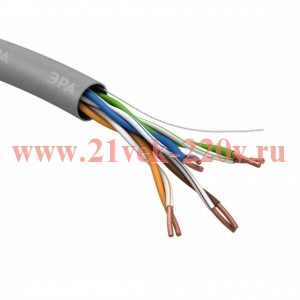 ЭРА UL-4-PVC Кабель витая пара U/UTP 4x2x24AWG Cat5e CU PVC 305м SIMPLE