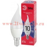 ЭРА LED BXS-10W-865-E14 R (диод, свеча на ветру, 10Вт, хол, E14)