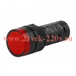 ЭРА Лампа AD16DS(LED)матрица d16мм красный 230В AC (20/1000/40000)