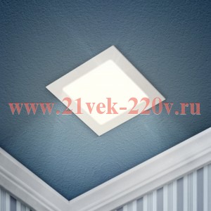 ЭРА LED 2-18-4K/1 Светильник светодиодный квадратный LED 18W 220V 4000K