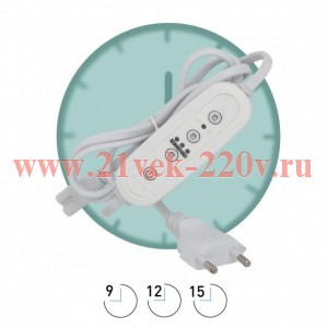 Провод для подключения 1.5 м с таймером работы FITO-LINETIME (100/1500) Эра Б0049314