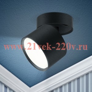 ЭРА OL12 GX53 SBK Подсветка Накладной под лампу Gx53, алюминий, цвет черный (40/960)