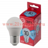 ЭРА Лампочка светодиодная RED LINE LED P45-10W-840-E27 R E27 10Вт шар нейтральная белая