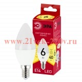 ЭРА Лампочка светодиодная RED LINE LED B35-6W-827-E14 R Е14 / E14 6 Вт свеча теплый белый свет