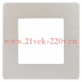 ЭРА Рамка для розеток и выключателей Серия 12 12-5101-15 на 1 пост, Сатин, перламутр