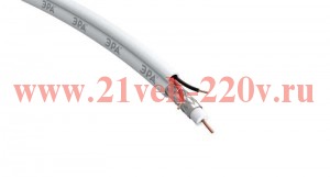 Кабель для аналогового видеонаблюдения KK-0.5-PVC ККСВ-2х0.5мм 200м бел. Эра Б0052740