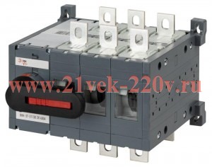 Выключатель-разъединитель ВНК-37-31130 PRO mvr30-3-400E 3П 400А на 2 направления с фронтальной рукоя