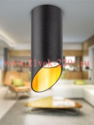 Светильник настенно-потолочный OL26 BK MR16/GU10 спот черн. Эра Б0055575