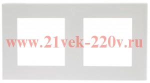 Рамка Simon 24 Harmonie 2 поста, белый