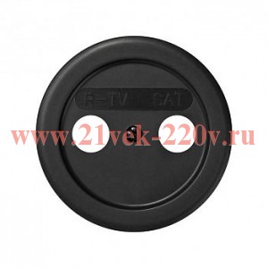 Накладка на телевизионную розетку R-TV+SAT цифровую 75466-,75467-,75468-69 Simon 88 графит
