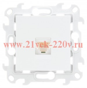 Розетка компьютерная RJ45 кат 5e UTP Simon 24 Harmonie, белый