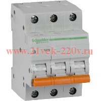 Автоматический выключатель Schneider Electric ВА63 3п 16A C 4,5 кА