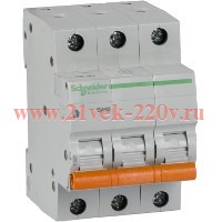 Автоматический выключатель Schneider Electric ВА63 3п 40A C 4,5 кА