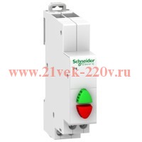 Кнопка управления iPB Acti 9 Schneider Electric красная/зеленая 1НЗ/1НО