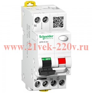 Автоматический выключатель с защитой от дуги Schneider Electric iDPN N Arc 1P-N C20А 6кА 2м (автомат)