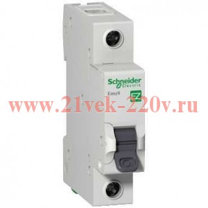 Автоматический выключатель Schneider Electric EASY 9 1П 16А С 4,5кА 230В (автомат)
