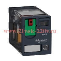 Миниатюрное реле Schneider Electric Zelio Relay RXM 4 контакта, светодиод 230В AC 3A