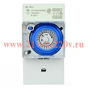 Суточный таймер SUL 181H ( 150ч) 220V AC ЭНЕРГИЯ