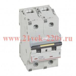 Автоматический выключатель Legrand DX3 2П C125A 10kA/16kA 3 модуля (автомат)