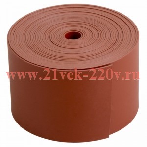 Термоусаживаемая лента с клеевым слоем REXANT 50 мм х 0,8 мм, красная, ролик 5 м, ТЛ-0,8
