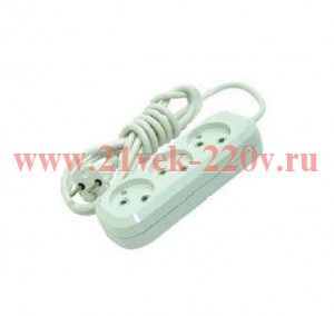 Удлинитель 3х2м без заземл. 10А IP20 Makel MGP122