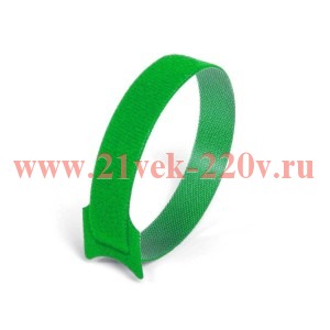 Стяжка-велькро КСВ 16*310 (зел) (Fortisflex)